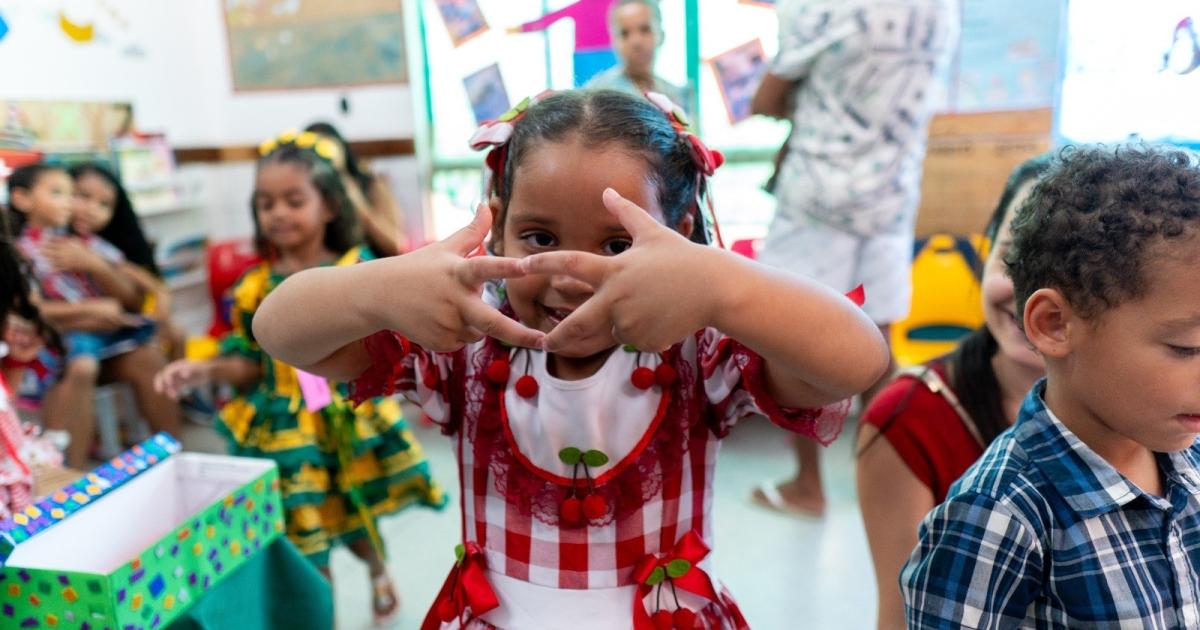 Alunos participam de atividade cultural no CMEI Sônia Cavalcante