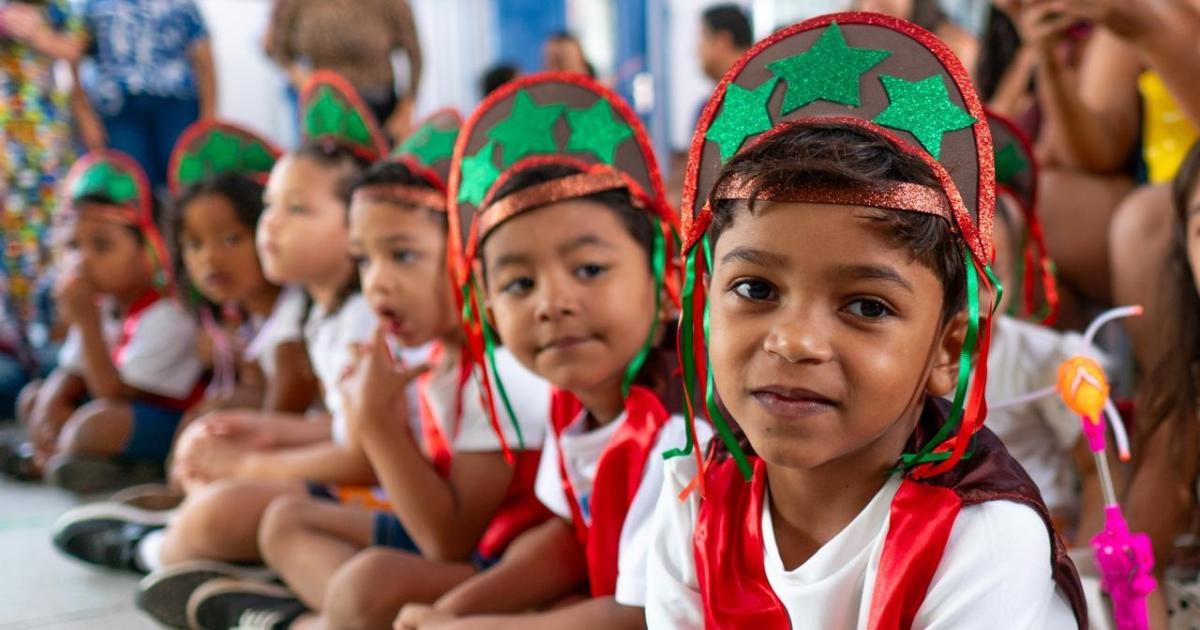 Crianças da rede municipal de Maceió participam de atividade sobre cultura popular