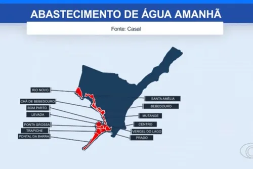 Torneira aberta durante uso de água em residência