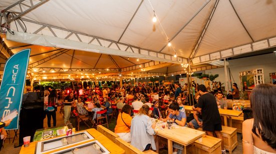Artista se apresenta no palco do Festival Alagoaníssimo em Maceió