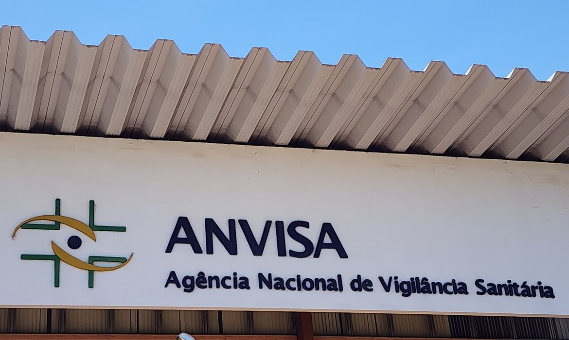 Fachada da Agência Nacional de Vigilância Sanitária, em foto de arquivo